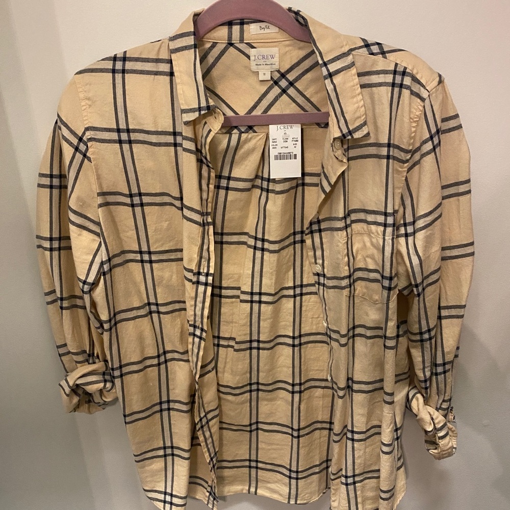 J. Crew button down flannel